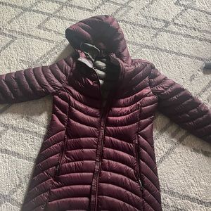 LL Bean puffer long jacket
